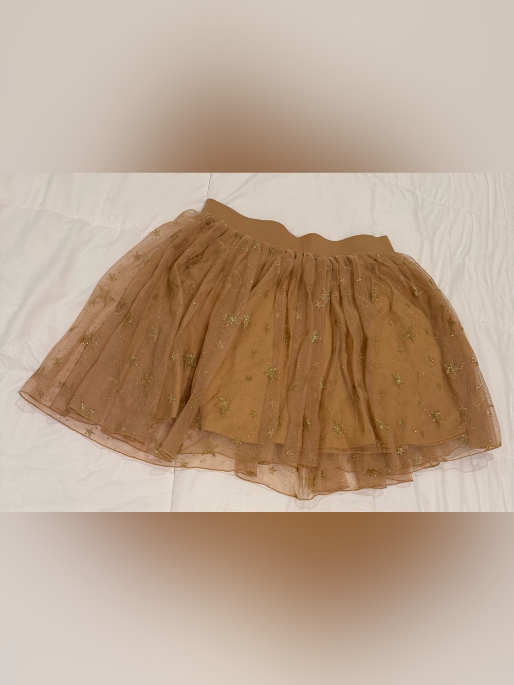 NWT Torrid Tulle Star Skater Mini Skirt Brown Gold Plus Size 1X